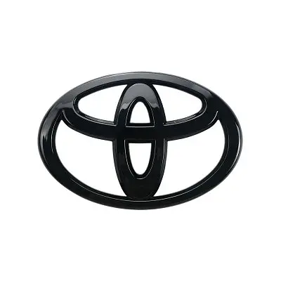 Емблема решітки, ззаду Toyota 100х70 мм пластик Чорна Матова (OEM: 90975-02099) - фото 7