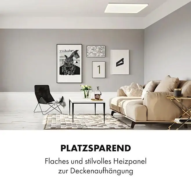 Потолочный инфракрасный нагреватель Klarstein Midnight Sun 600 Вт (10035322) - фото 3