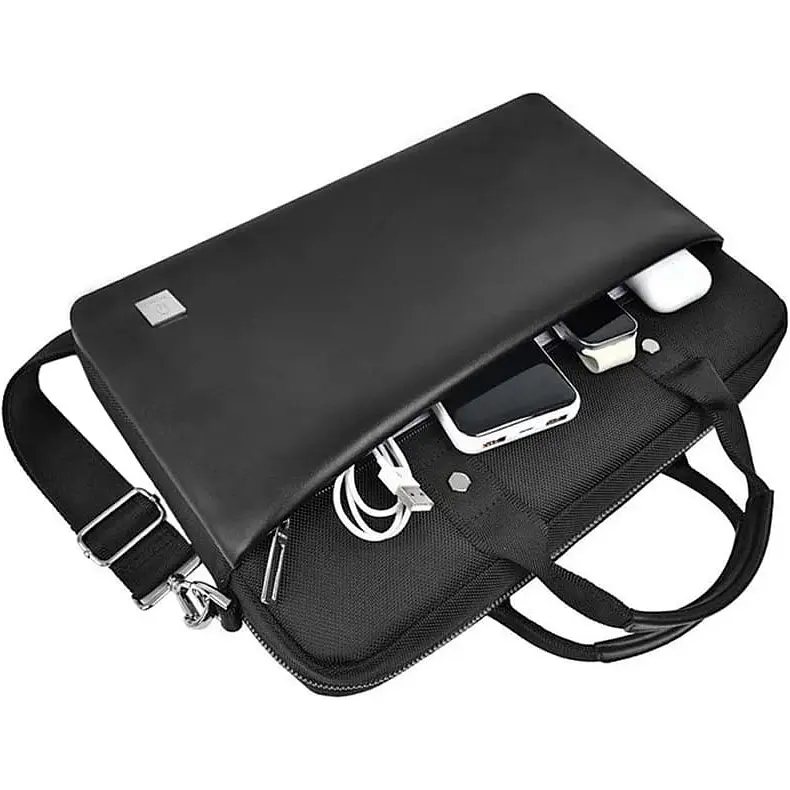 Сумка для ноутбука WiWU Hali Laptop Bag for MacBook 14` Black (6976195091748) [98328] - фото 4