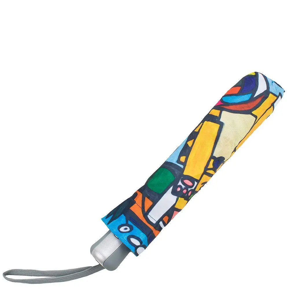 Жіноча складана парасолька повний автомат Art Rain 102 см різнобарвна - фото 4