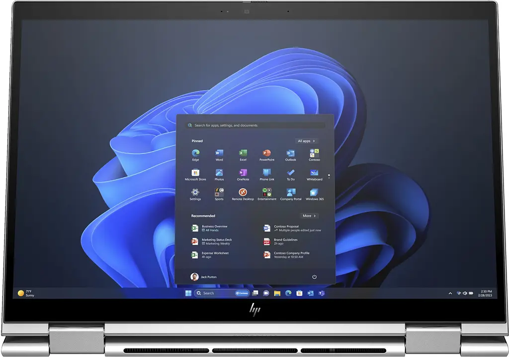 Ноутбук HP EliteBook x360 830-G11 13.3 WUXGA IPS Touch, Intel U5-125U, 16GB, F512GB, UMA, Win11P, сріблястий (8A4U9EA) - фото 2