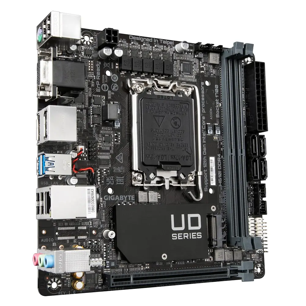 Материнская плата H610I DDR4 s1700 H610 2xDDR4 M.2 HDMI D-Sub mITX Gigabyte teh0019063 - фото 3