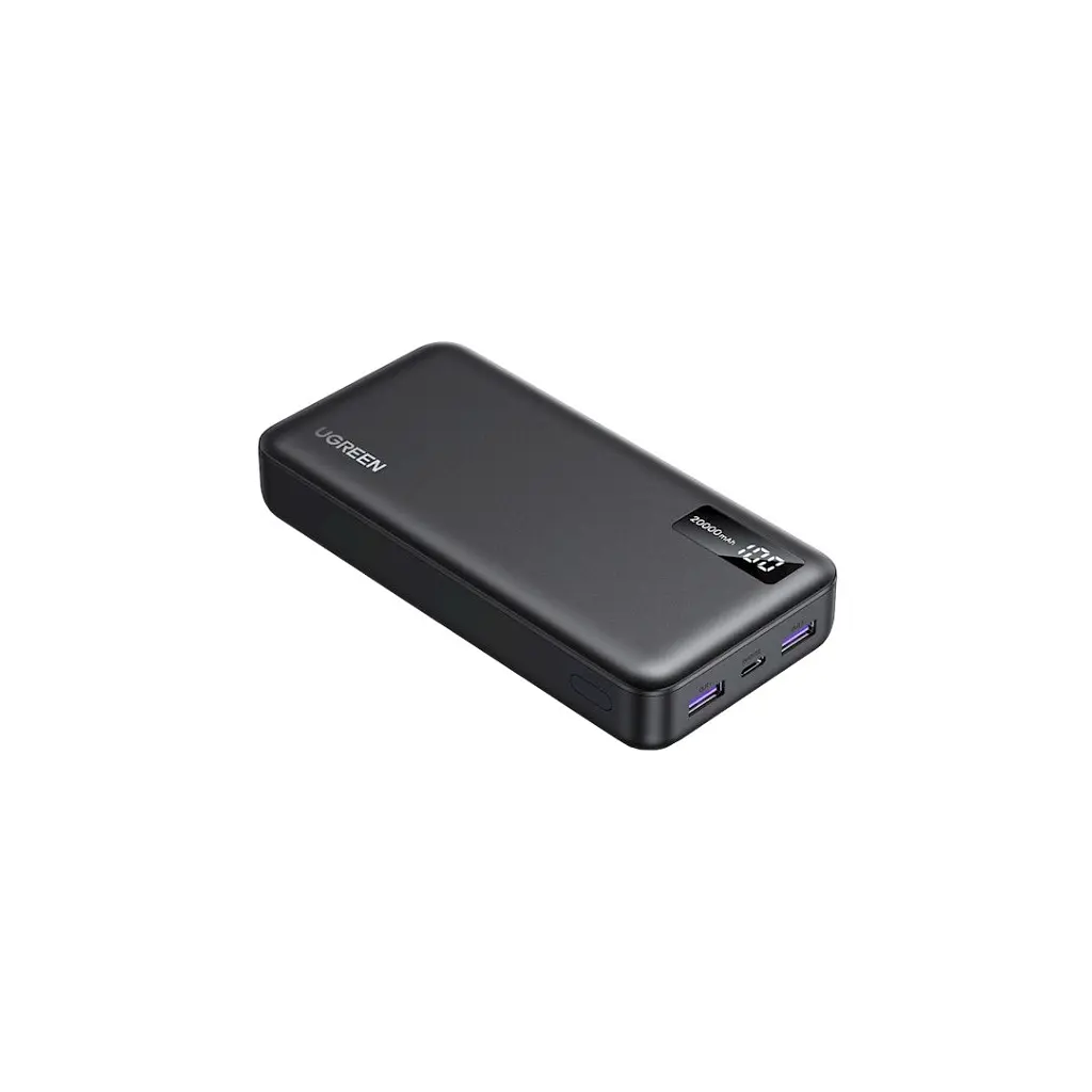 Батарея універсальна Ugreen 20000mAh 22,5W PD, 2хUSB-A, 2xUSB-C Black (PB312) (25683) - фото 3