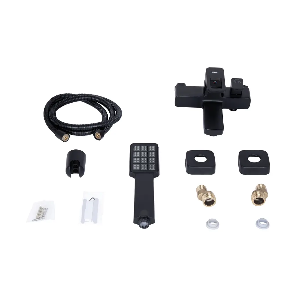 Змішувач для ванни Lidz Wawel 006 (з душовим гарнітуром) (k35) LDWAW006BLA45393 Black Чорний матовий - фото 7