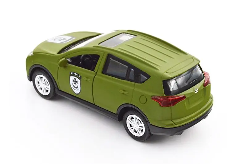Іграшкова машинка позашляховик Toyota RAV4 Шеврони Героїв Буревий KM6198 TechnoDrive - фото 3