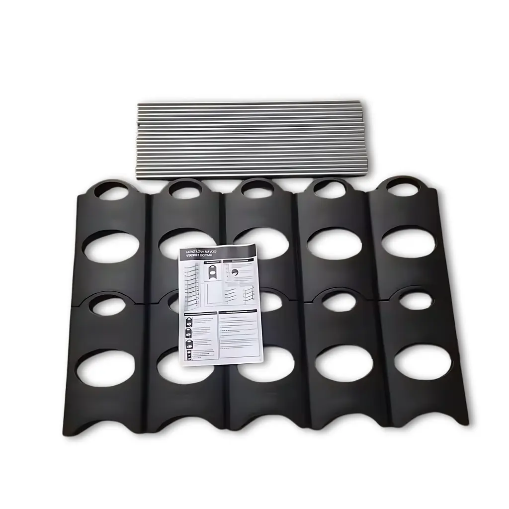 Полиця органайзер для взуття в передпокій Shoe Rack на 4 яруси, комбінація металу з пластиком, чорна (57198011) - фото 10