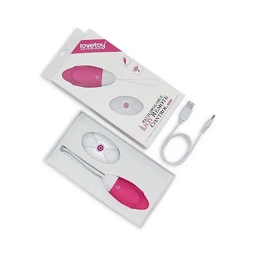 Віброяйце IJOY Rechargeable Remote Control Egg Pink - фото 2