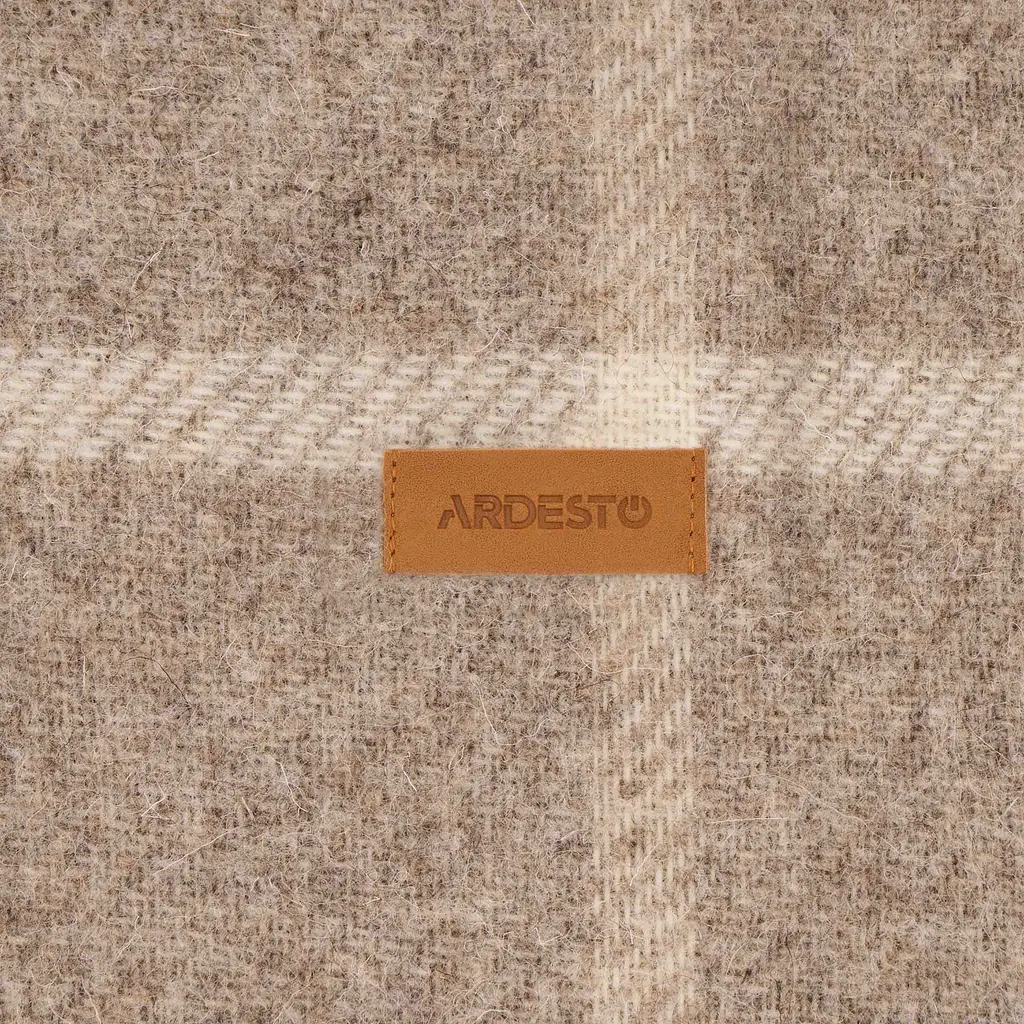 Плед Ardesto Leonardo Alpina 100% вовна бежевий 140 x 200 см (ART0702LM) - фото 7