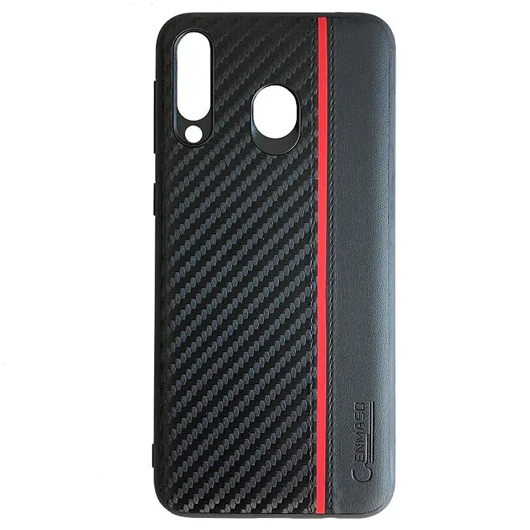Чохол накладка Primo Cenmaso для Samsung Galaxy M30 2019 ( SMM305 ) Black&Red - фото 3