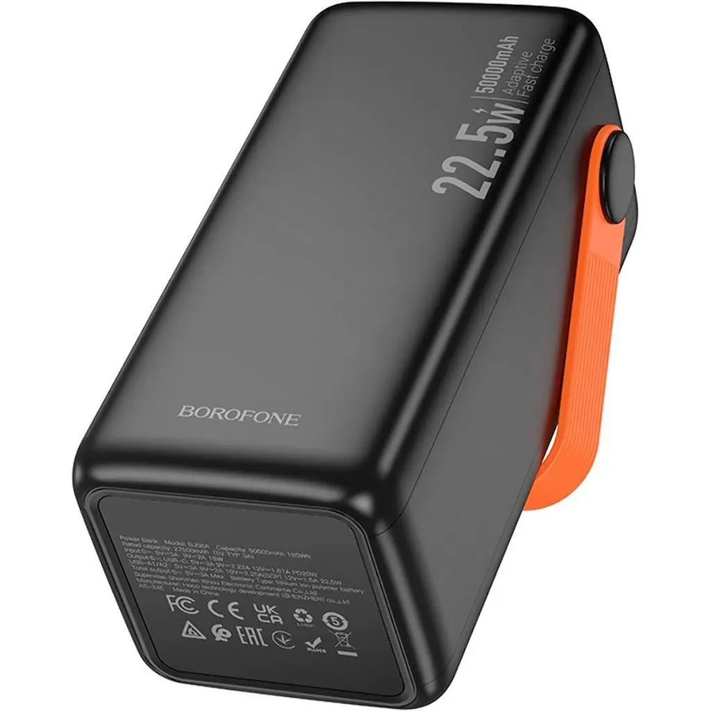 Зовнішній акумулятор Borofone Magnifico BJ66A 50000mAh 22.5W Black [130221] - фото 6