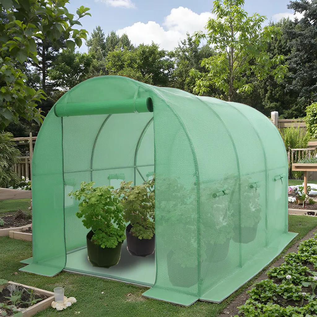 Теплиця тунельна Greenhouse 6м2 (300х200х200см.) - фото 2