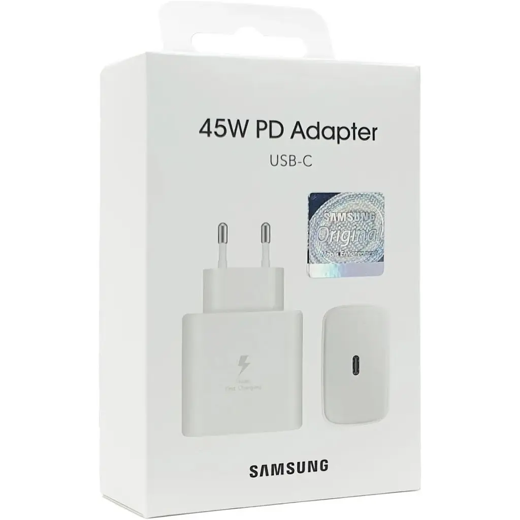 Блок живлення Samsung Type-C PD 45W 1:1 PD/PPS 3.3-11.0V White - фото 2