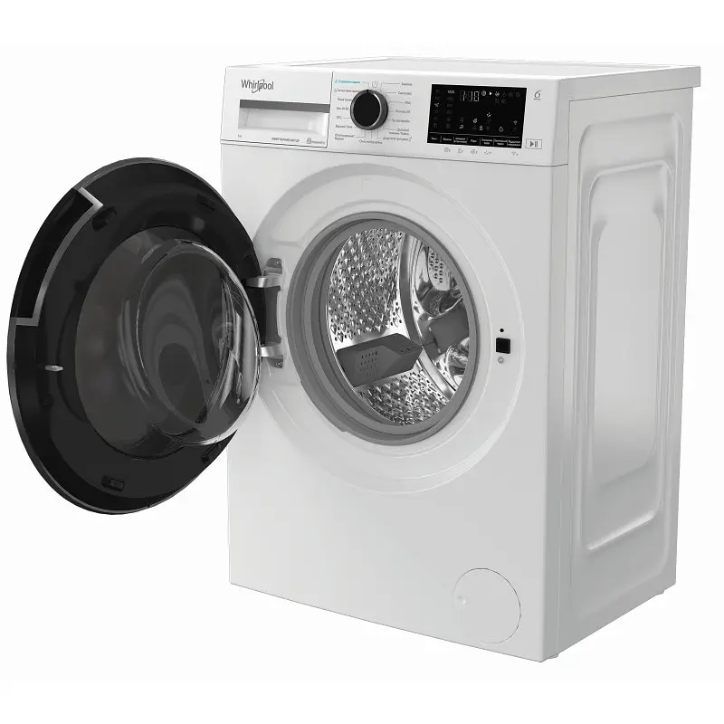 Whirlpool Пральна машина Whirlpool фронтальна, 7кг, 1200, A, 49.6см, дисплей, пара, інвертор, люк чорний, білий - фото 4