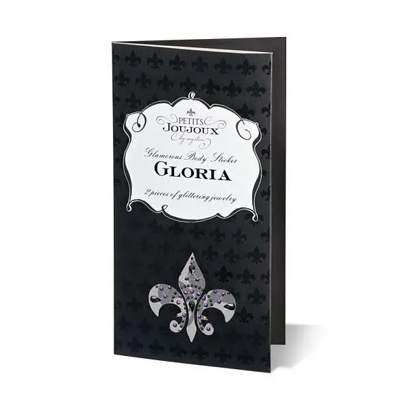 Пестиси Petits Joujoux Gloria set of 2 Black/Pink із кристалів, прикраса на груди (чорний) - фото 2