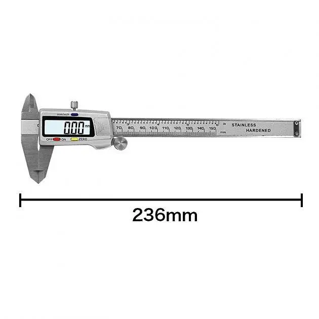 Штангенциркуль Digital Caliper металевий цифровий з екраном 0-150 мм у футлярі  - фото 5