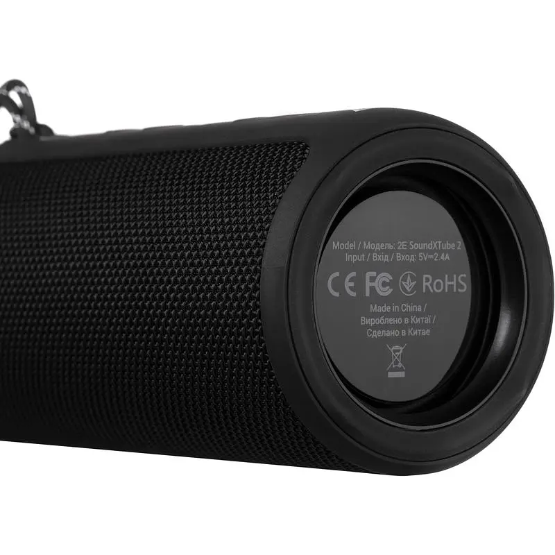 Портативна акустика 2E SoundXTube2 TWS MP3 Wireless Waterproof Black (2E-BSSXT2WBK) - фото 4