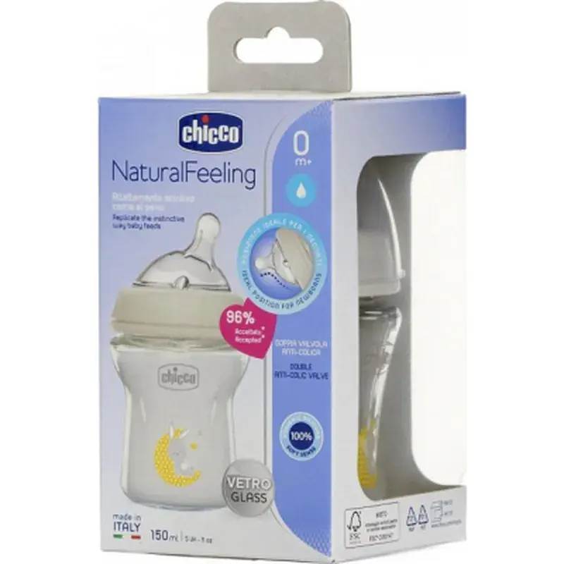 Пляшечка для годування Chicco Natural Feeling силікон. повільний потік 150 мл (81211.30) - фото 8
