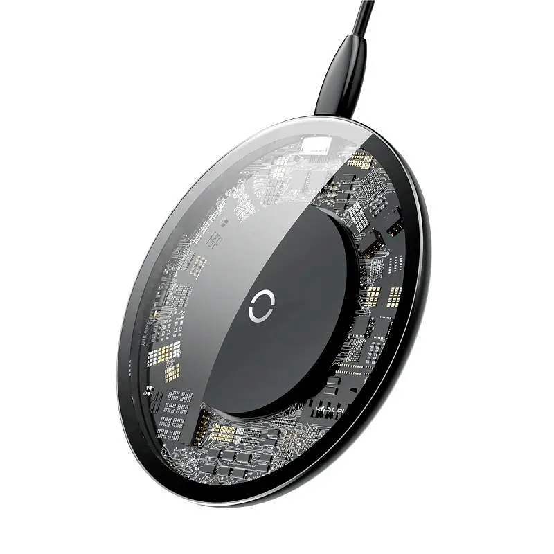 Беспроводное зарядное устройство для Baseus Simple Wireless Charger 10W CCALL-AJK01 Crystal - фото 2