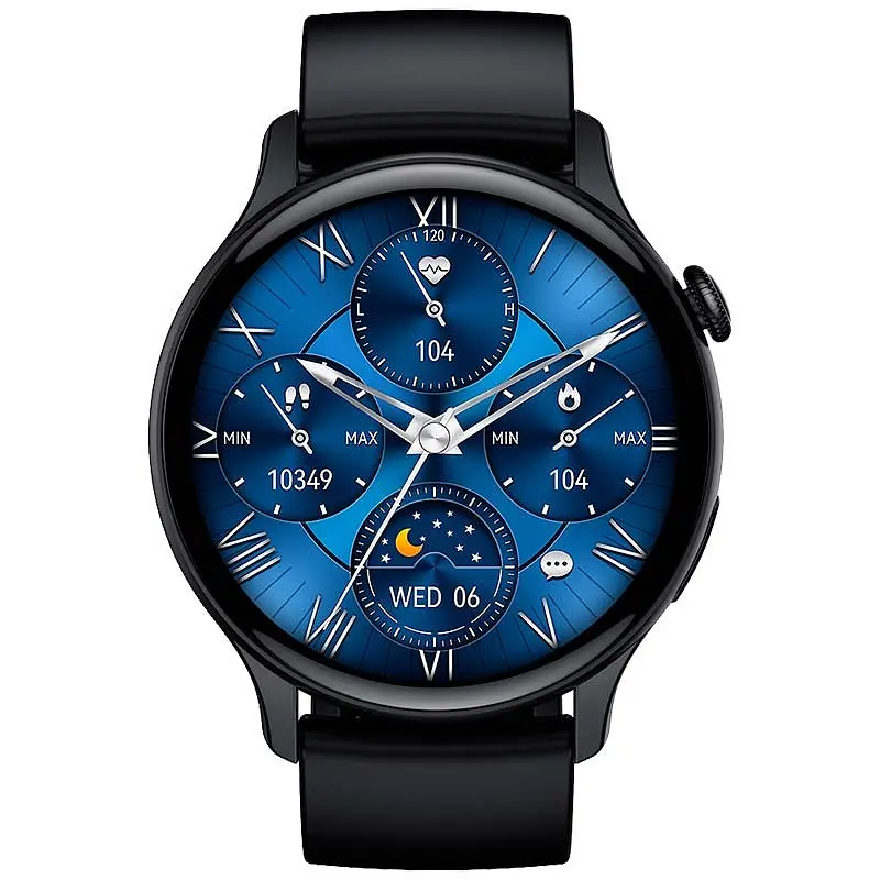 Смарт-годинник Lemfo HK85 силіконовий ремінець black (16721) - фото 3
