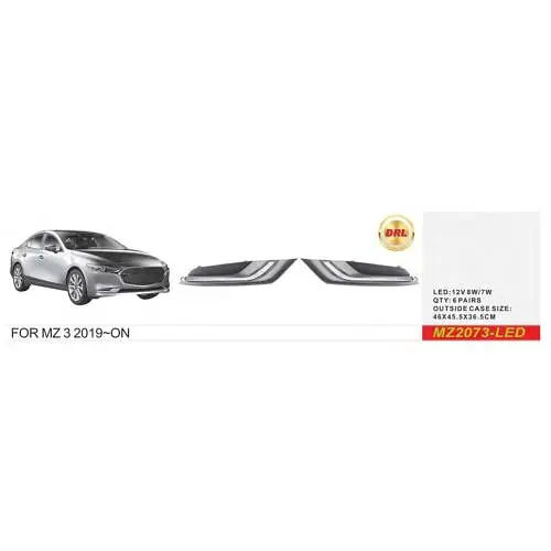 Фари дод. модель Mazda 3 2019-/MZ-2073-LED/DRL-12V8W/7W/ел.проводка