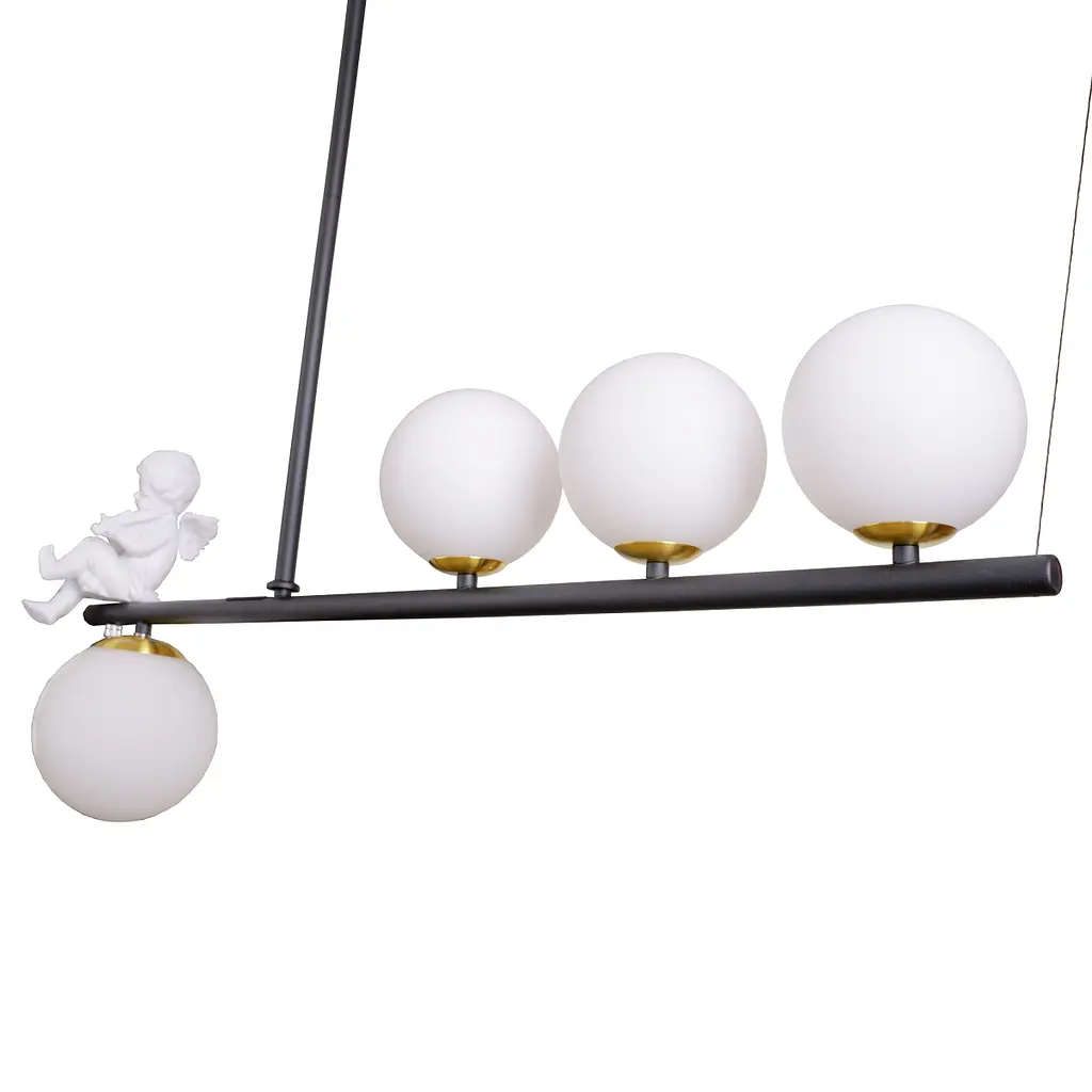 Люстра подвесная Brille E27 60W BK (BR-01 655S/4) - фото 3