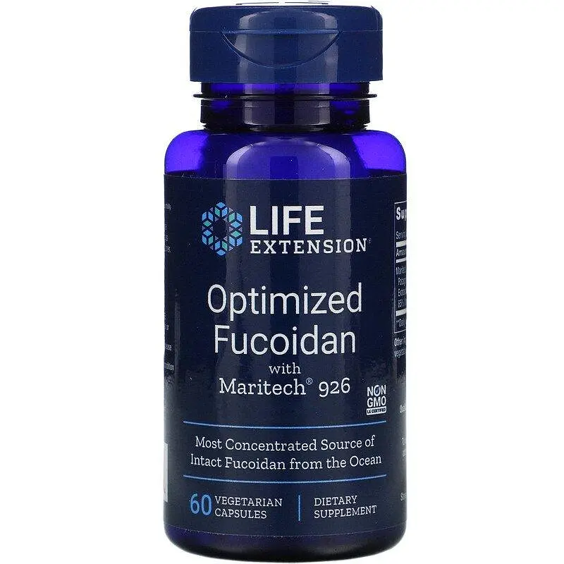 Фукоїдан, Optimized Fucoidan, оптимізований, 60 капсул Life Extension vit0001655