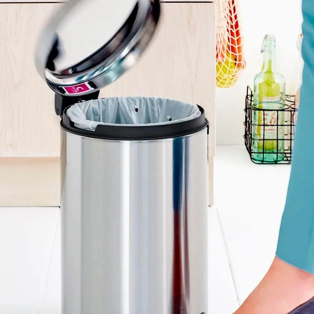 Ведро для мусора Brabantia Pedal Bin стальное 12 л (113604) - фото 7