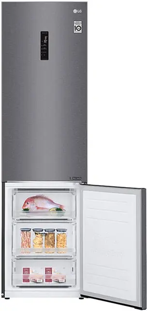 Холодильник LG GA-B509SLKM 203х68х60см 2 дв холодильне відділення 277 л морозильне відділення 107 л A++ NF Інв Диспл. зовнішній Графіт (GA-B509SLKM) - фото 8