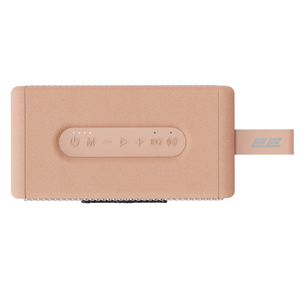 Портативна акустична система 2E SoundLegend Mini 40Вт, BT 5.3, TWS, FLAC, MP3, WAV, EQ, PowerBank, IPX6, Коричневий - фото 5