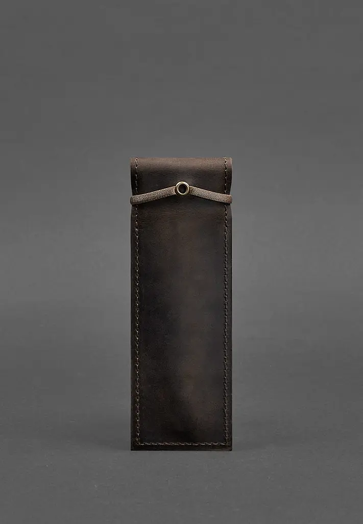 Шкіряний чохол для ручок 1.0 темно-коричневий Crazy Horse - фото 5