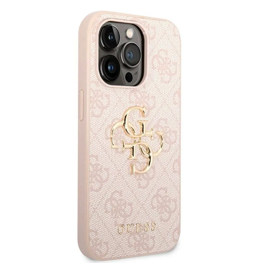 Чехол Guess PU 4G Metal Logo для iPhOne 15 Pro Max Pink (57983116460) - фото 4