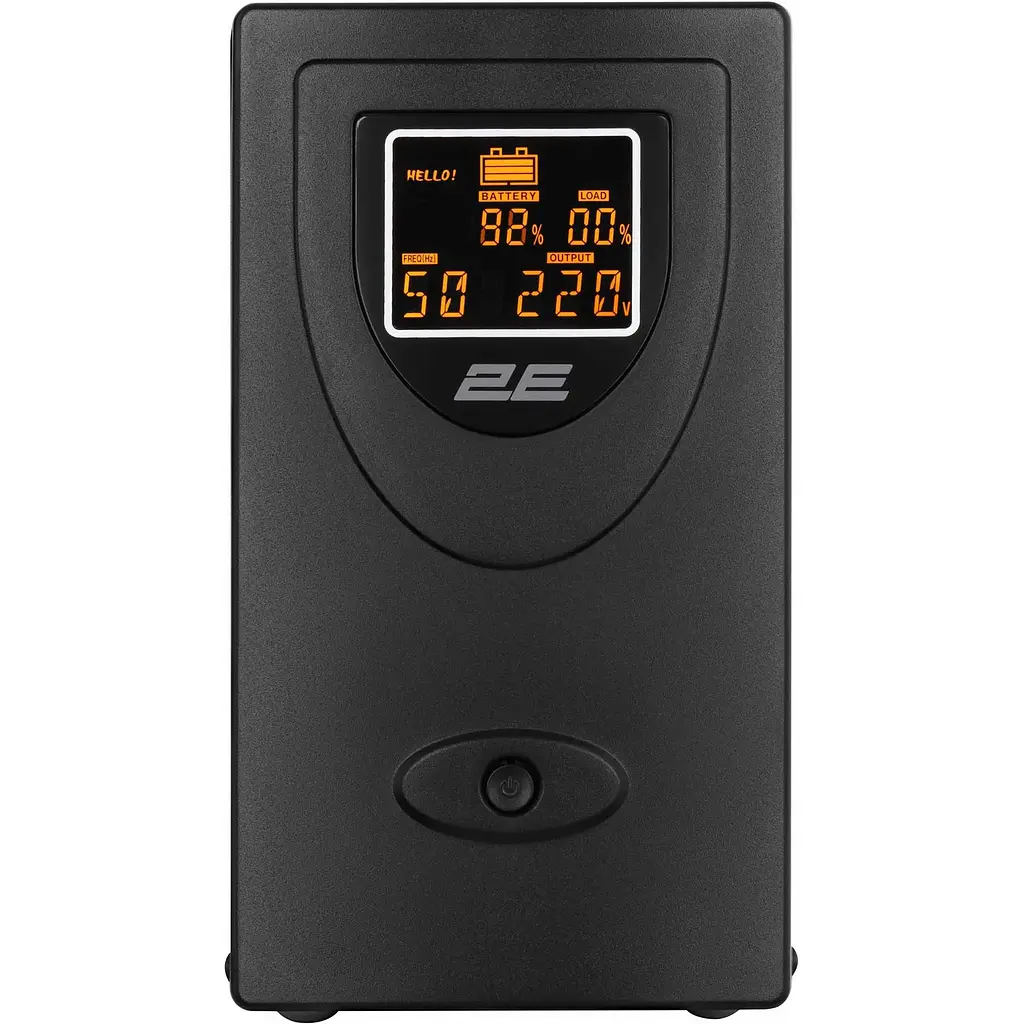 Источник бесперебойного питания 2E DD2000, 2000VA/1200W, LCD, USB, 2xSchuko - фото 2