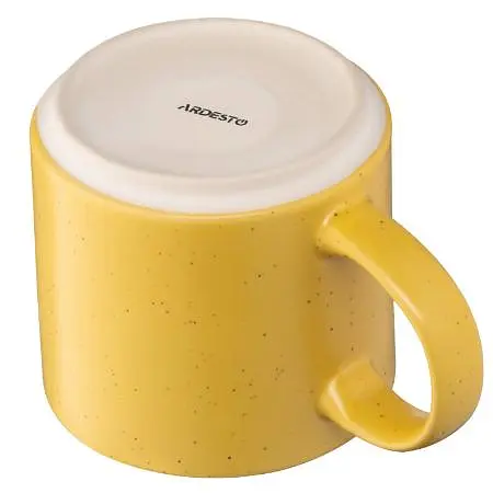 Чашка Ardesto Alcor 420 мл (AR-3475-Y) жовта   - фото 3