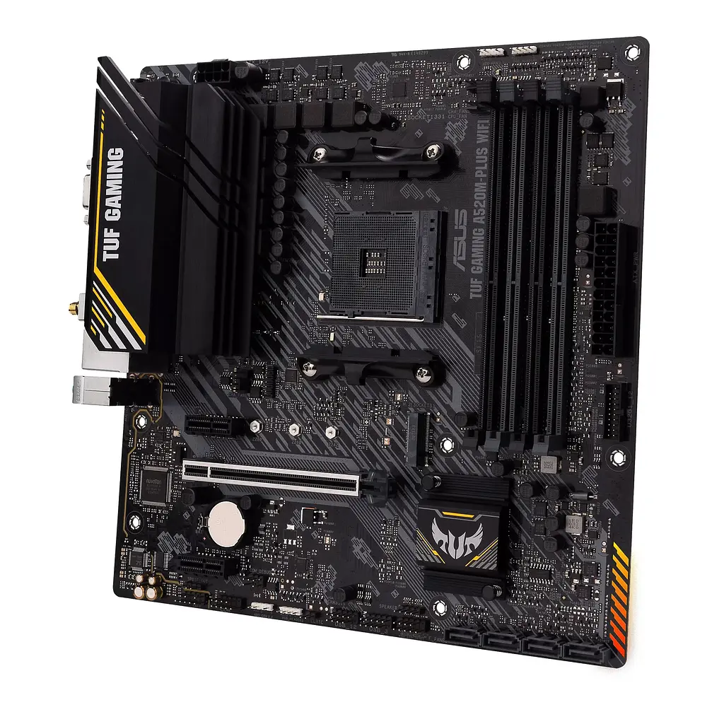 Материнcька плата TUF GAMING A520M-PLUS WIFI sAM4 A520 4xDDR4 HDMI DVI D-Sub Wi-Fi BT mATX Asus teh0019077 - фото 4
