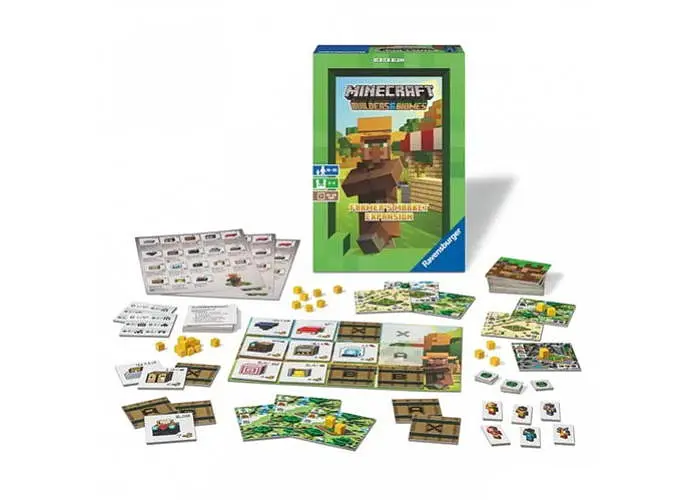 Настільна гра Ravensburger Майнкрафт: Будівельники та Біоми. Фермерський ринок (Minecraft - Builders & Biomes Farmers Market expansion) (англ.) (PS136) - фото 5
