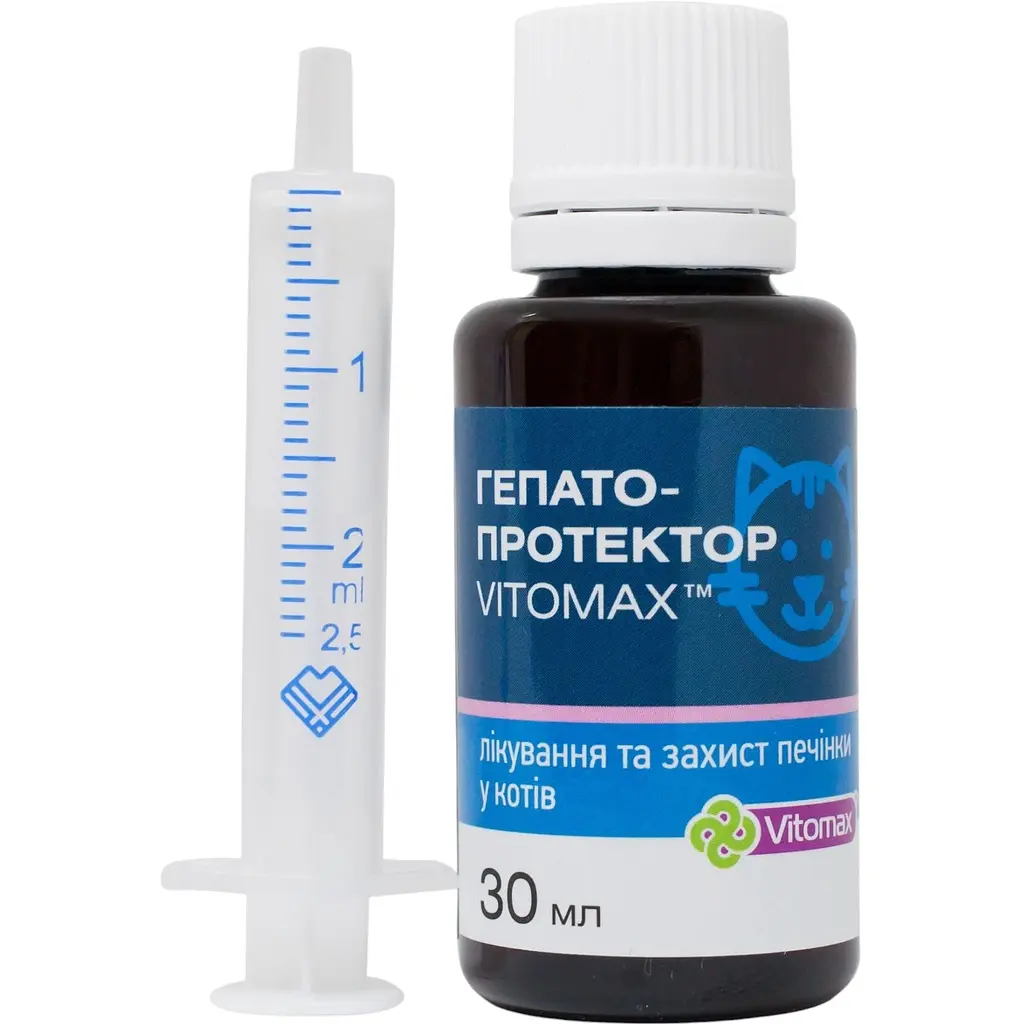 Гепатопротектор Vitomax для кошек 30 мл - фото 2