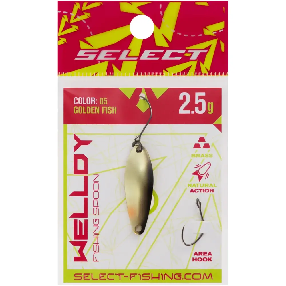 Блешня Select Welldy 2.5g 31mm #05 Golden Fish - фото 2