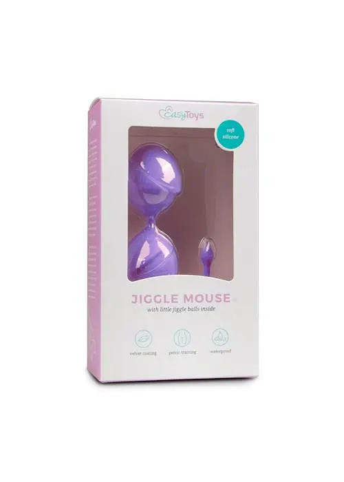 Вагінальні кульки EasyToys Jiggle Mouse, 19.5 см, фіолетовий - фото 3