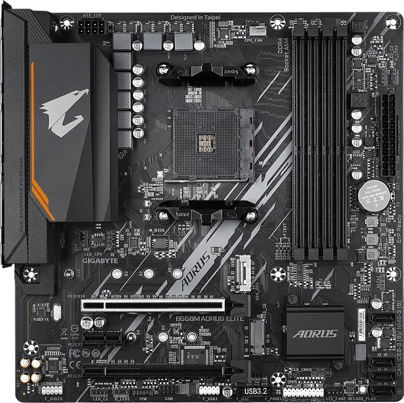 Материнська плата Gigabyte B550M Aorus Elite Socket AM4 (B550M AORUS ELITE) Б/В - фото 2