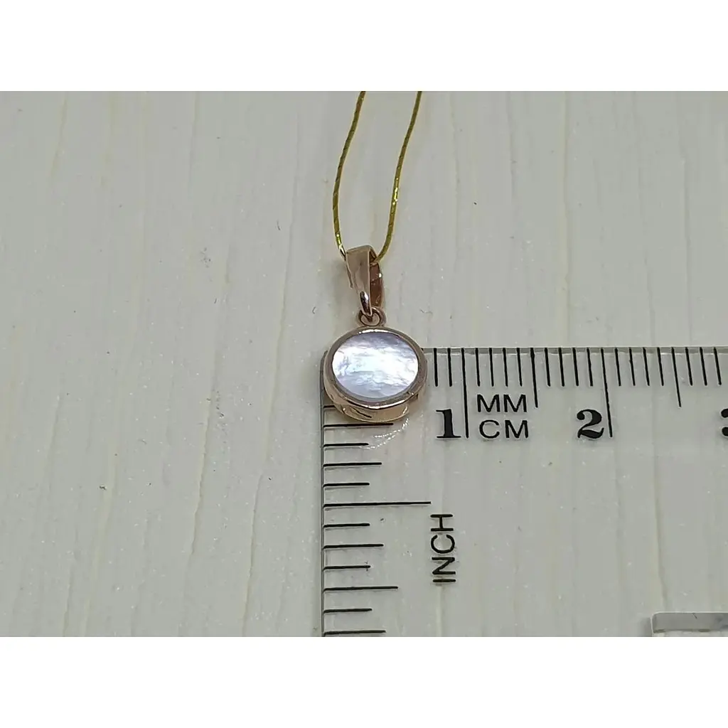 Золота підвіска Платон з перламутром. 1П164/68Б - фото 2