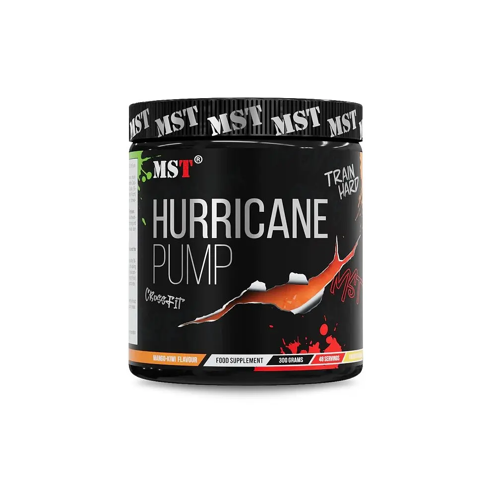 Передтренувальний комплекс Hurricane Pump, 300 грамів - Ківі-малина MST Nutrition vit0004226