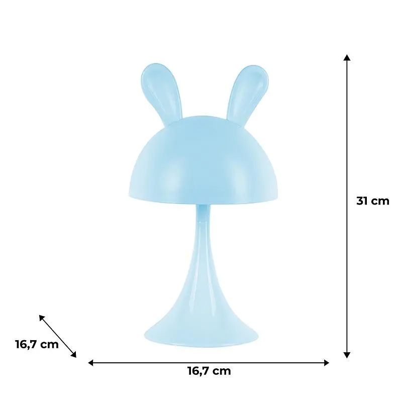 Світильник-нічник Kite  LED з акумулятором Simple Bunny блакитний (K25-317-1-3) - фото 5