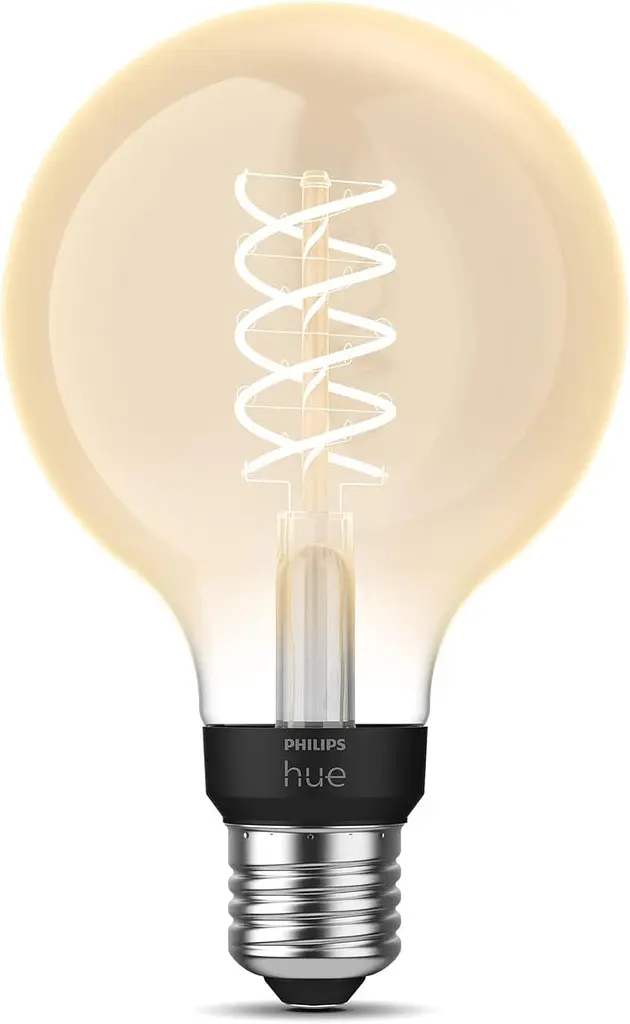 Лампочка Philips Hue White E27 Filament G93 550 lm, теплый белый свет, затемненный, управляемый через приложение, совместимый с Amazon Alexa - фото 2
