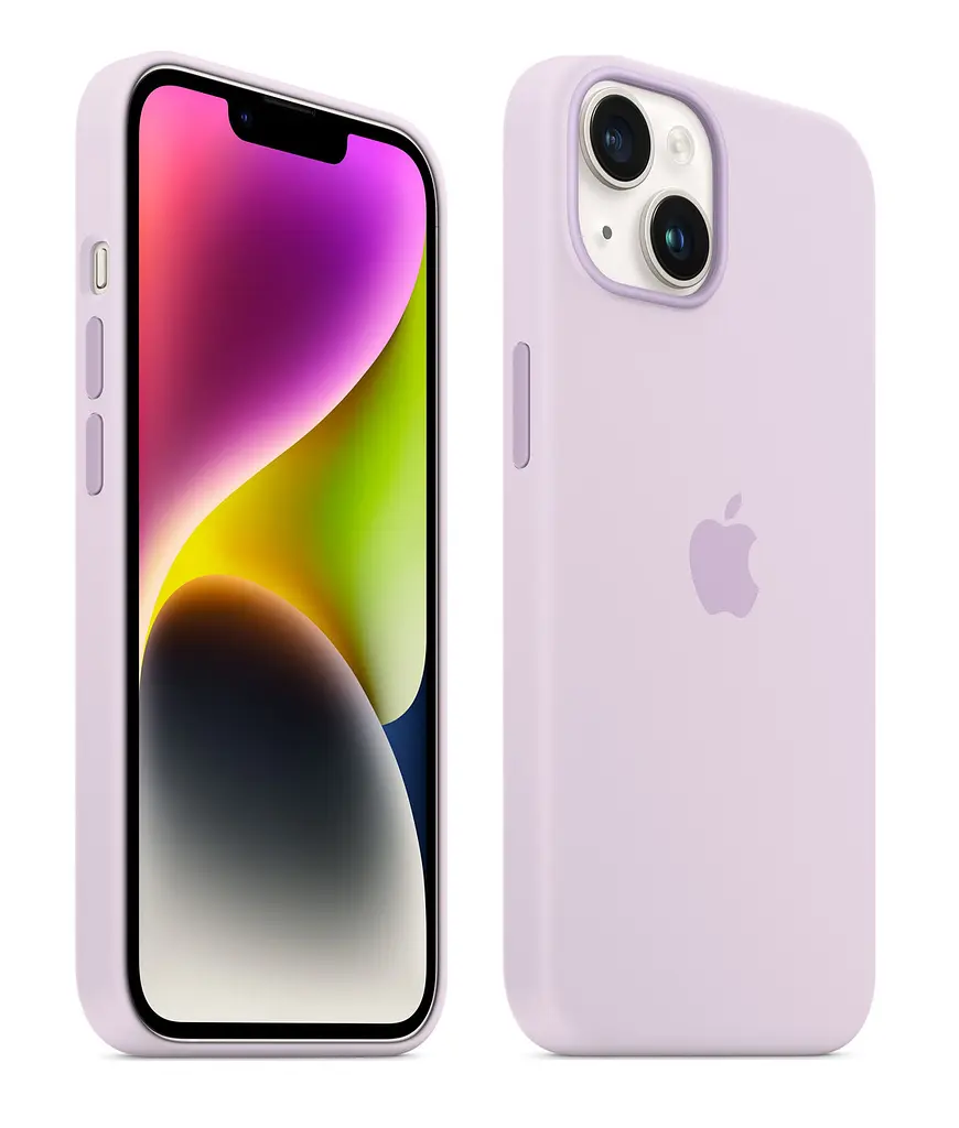 Чохол протиударний силіконовий Silicone Case MPRY3ZE/A MagSafe (Original) для Apple iPhone 14 (6.1") Lilac - фото 6