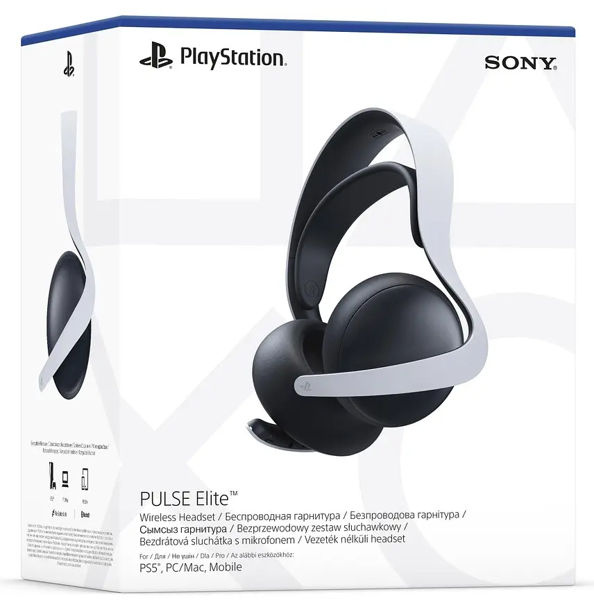 Навушники бездротові ігрова гарнітура Sony Pulse Elite біла (1012960) - фото 8