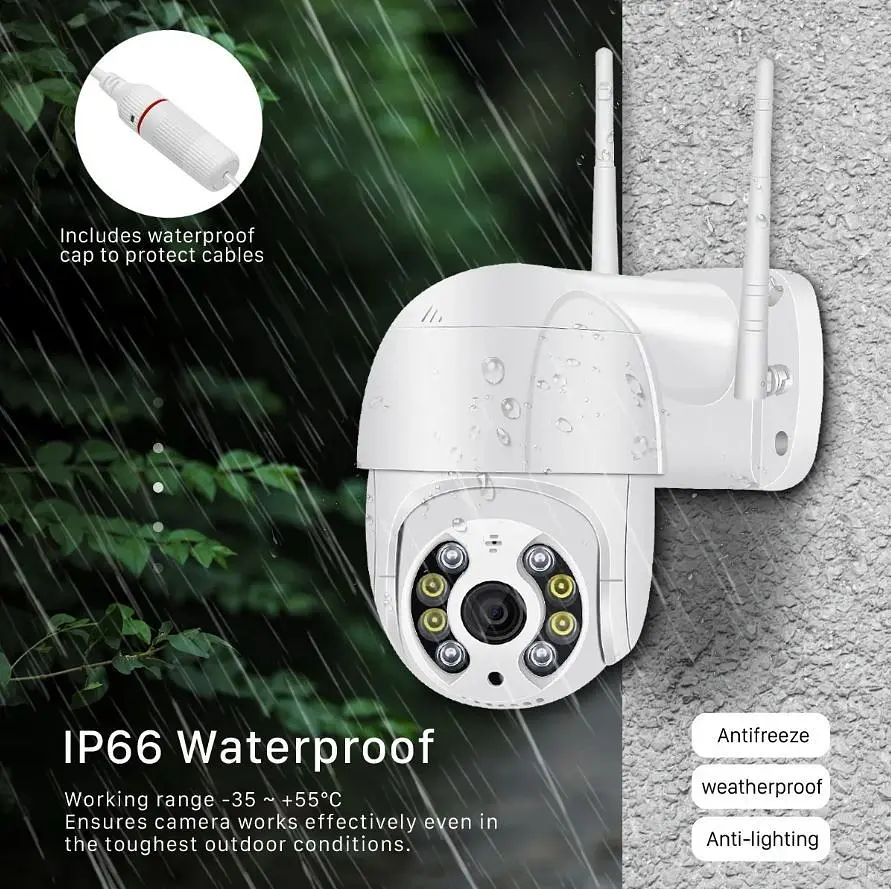 Вулична IP WIFI камера відеоспостереження 3MP поворотна з віддаленим доступом UKC CAMERA CAD EL-N3 - фото 6