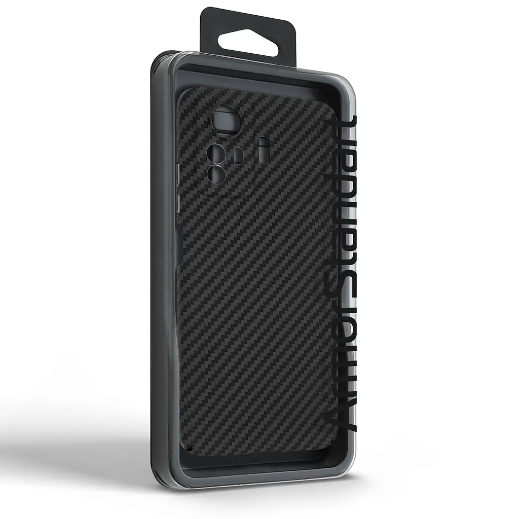 Карбоновый чехол для Xiaomi Redmi Note 12S 4G, LikeCarbon, черный, панель, защитный чехол-накладка, ультратонкий и легкий, противоударный, обеспечивает защиту от ударов, падений и царапин, ArmorStandart (ARM71949) - фото 3