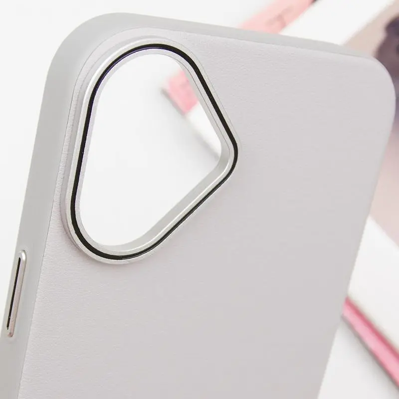 Чохол SGP PC+Leather with MagSafe для Apple iPhone 16 (6.1) Grey - фото 4