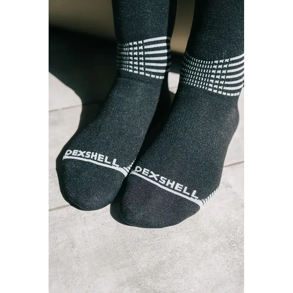 Водонепроникні шкарпетки Dexshell Longlite Socks 2.0, сірі смужки L (43-46) (DS72506JBG-L) - фото 9