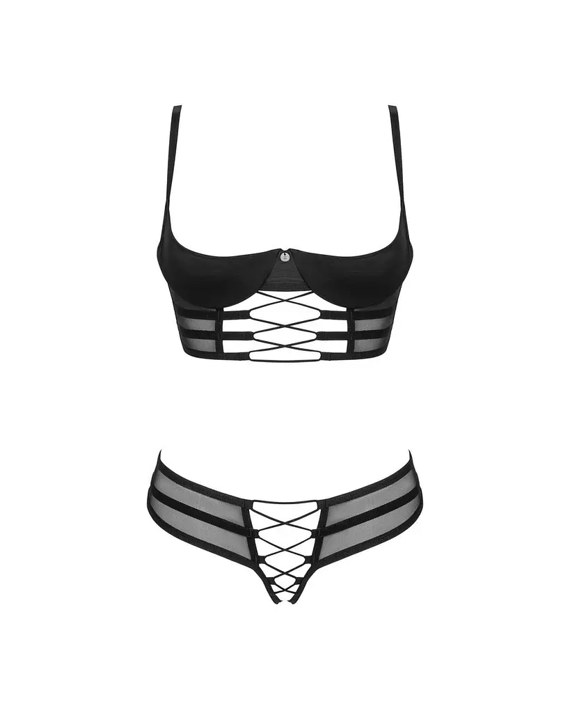 Комплект Obsessive Roxelia 2-pcs crotchless Set XL/2XL - фото 3